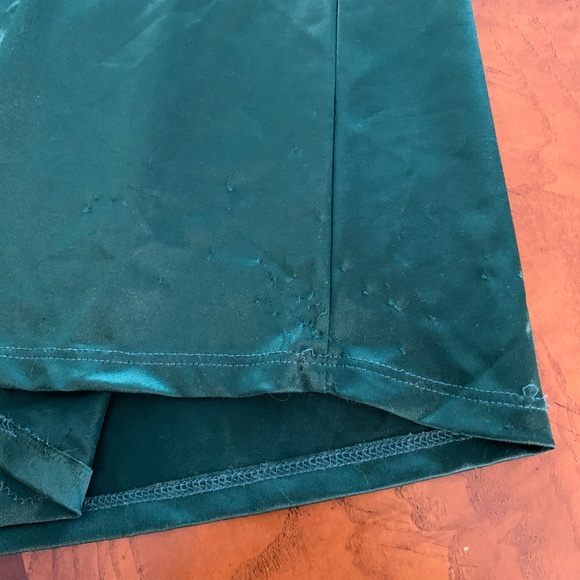 Forest Green Maxi One Shoulder Dress - Picture 12 of 13